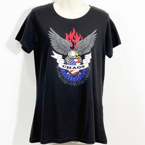 Kristin Ashley Chaos Book Series Logo Short Sleeve Tee - Picture 2 of 7